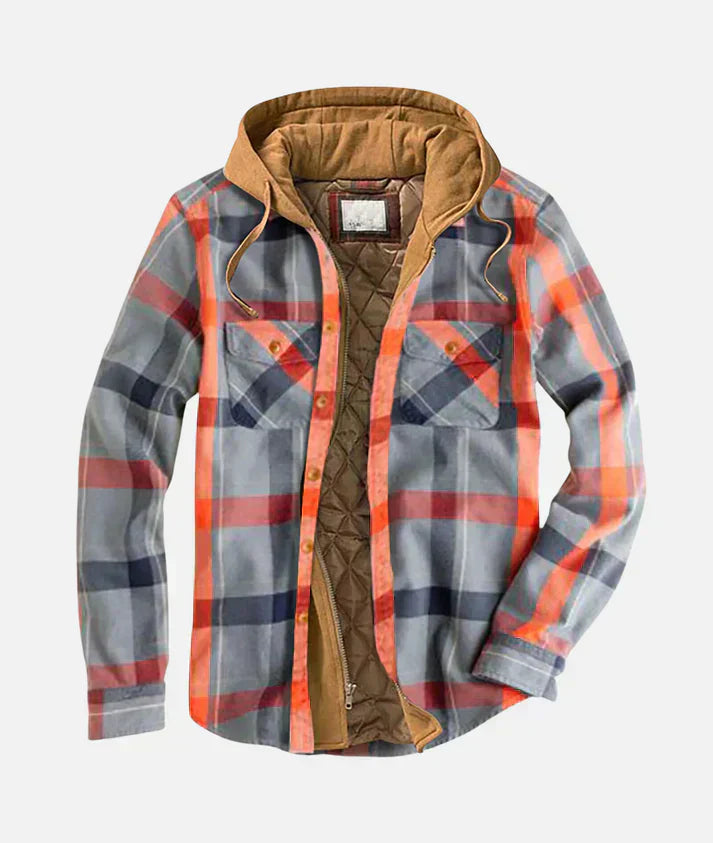 Redford – Karierte Patchwork-Jacke