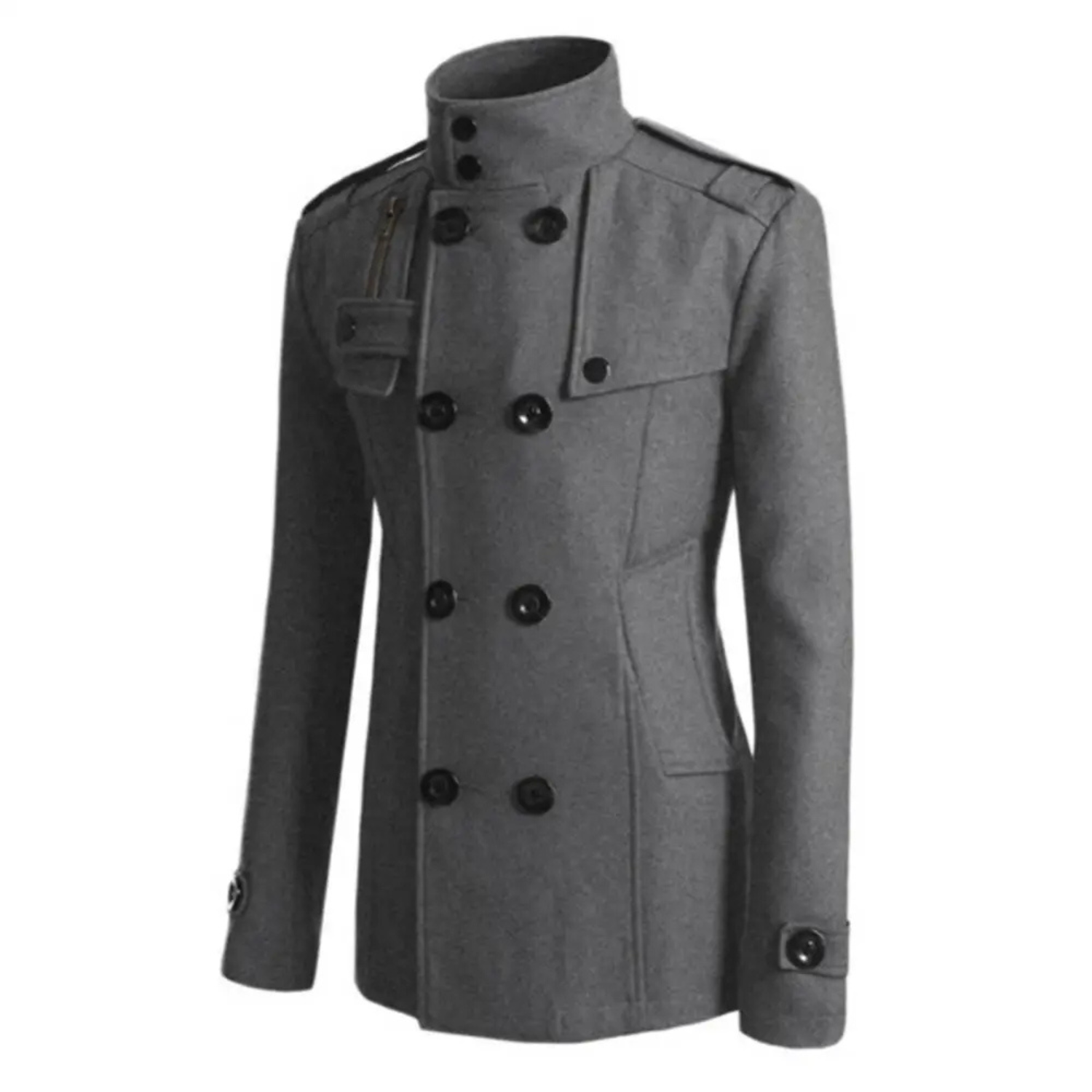Oblique Cromwell Peacoat