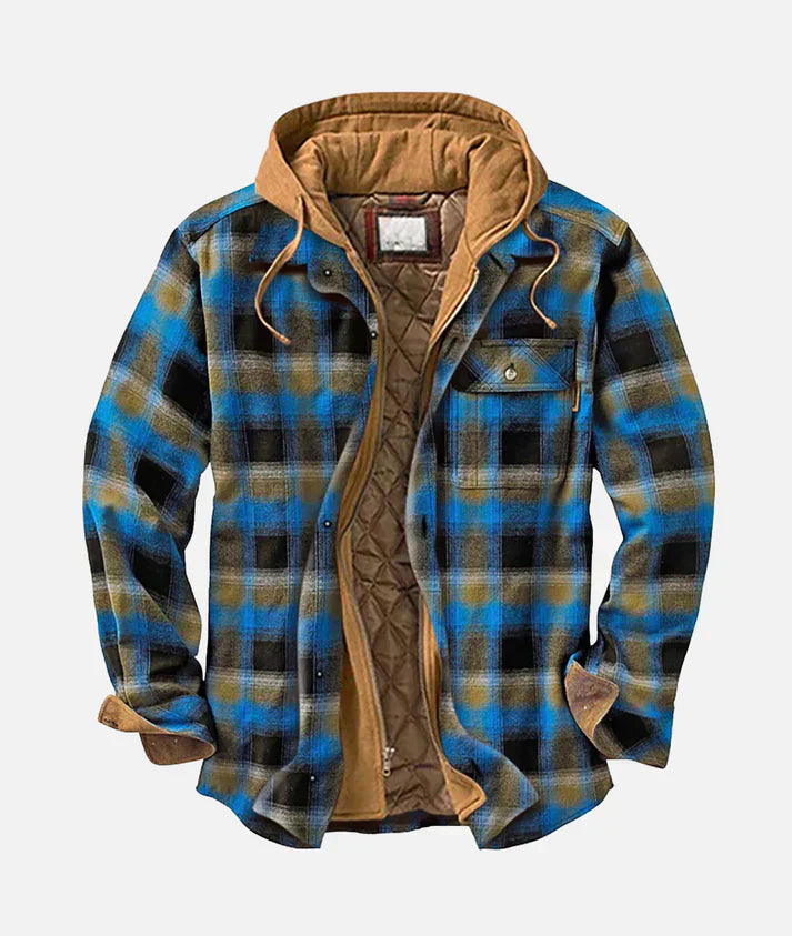 Redford – Karierte Patchwork-Jacke