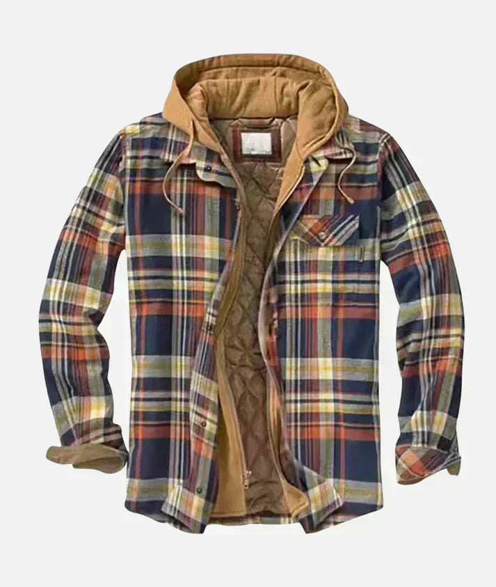 Redford – Karierte Patchwork-Jacke
