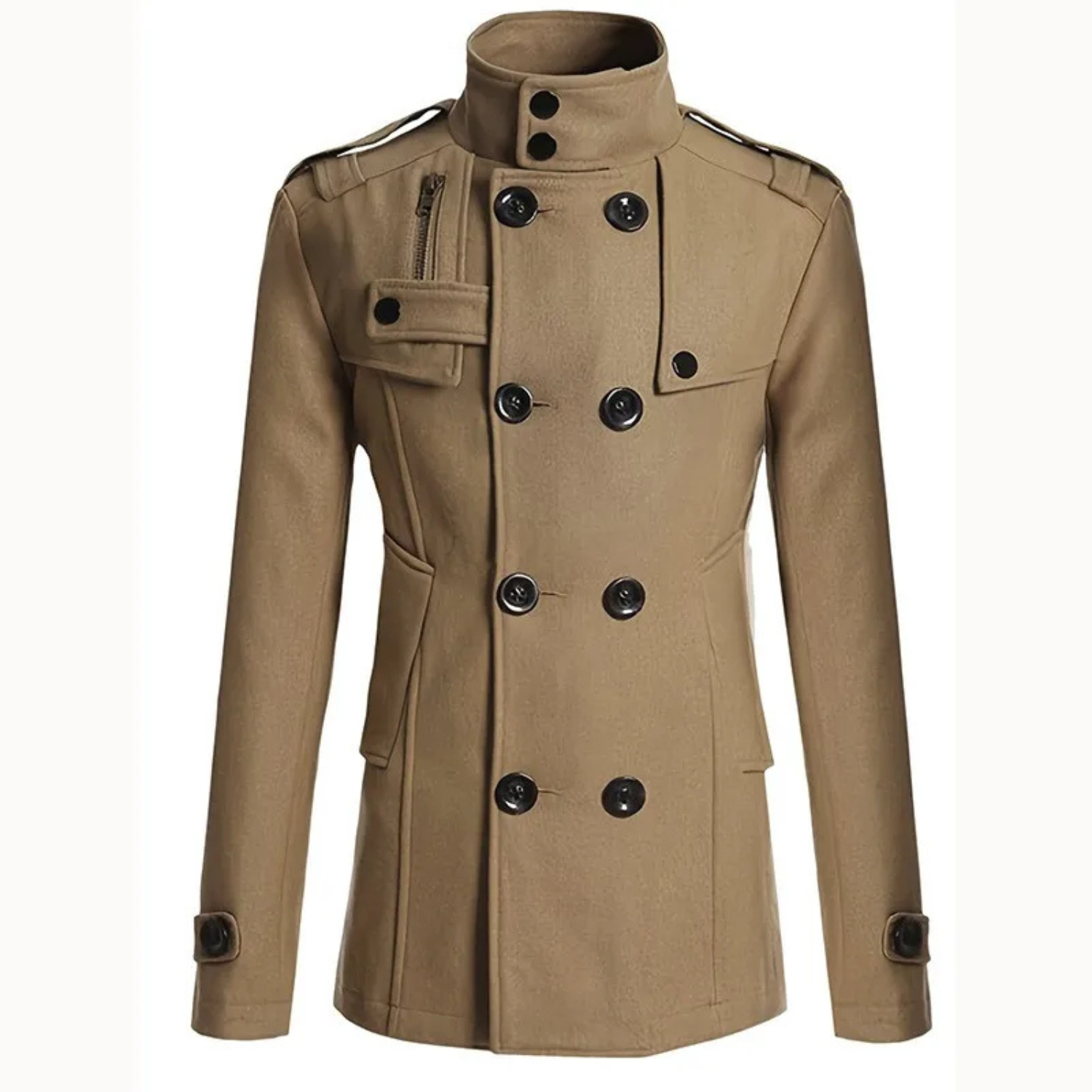 Oblique Cromwell Peacoat