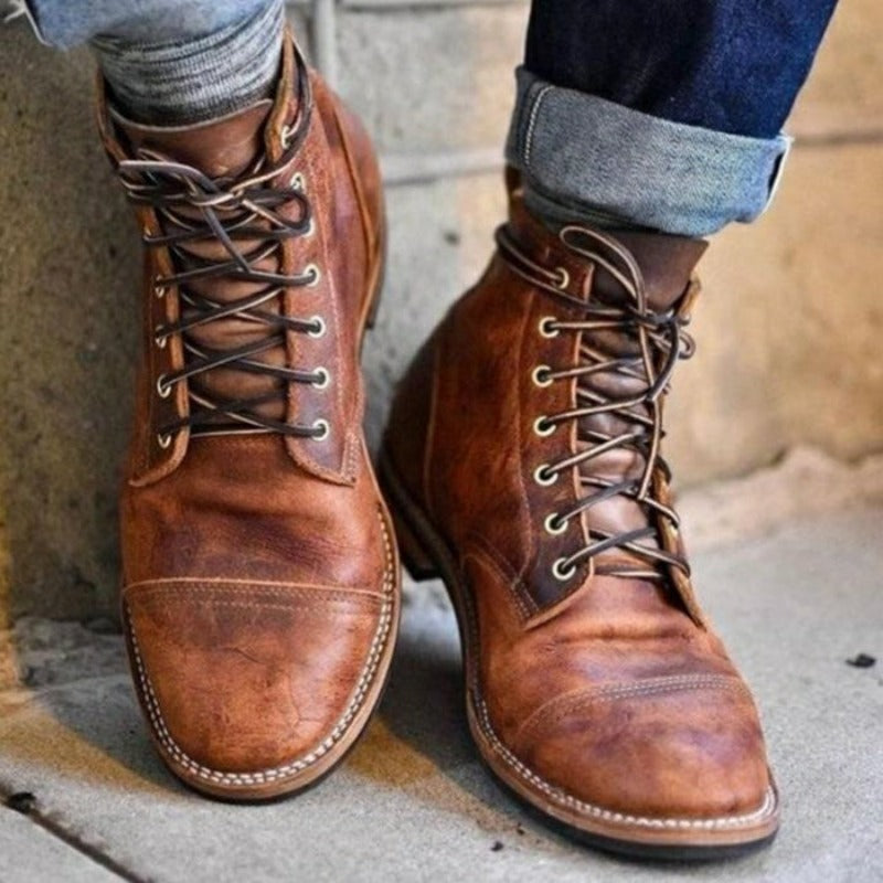 Jayden - Robuste Lederstiefel für Männer