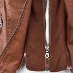 Amarelle | Modischi Lederjacke mit Huet