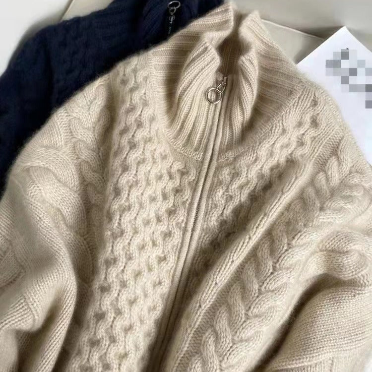 Elowen Cashmere Zip-Jacke