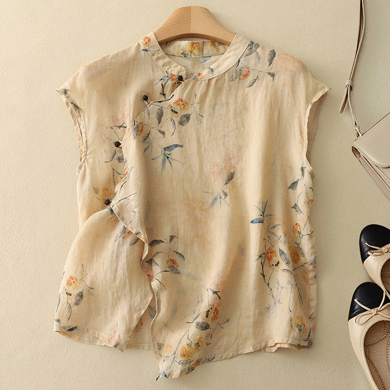 Amara Leinen Top