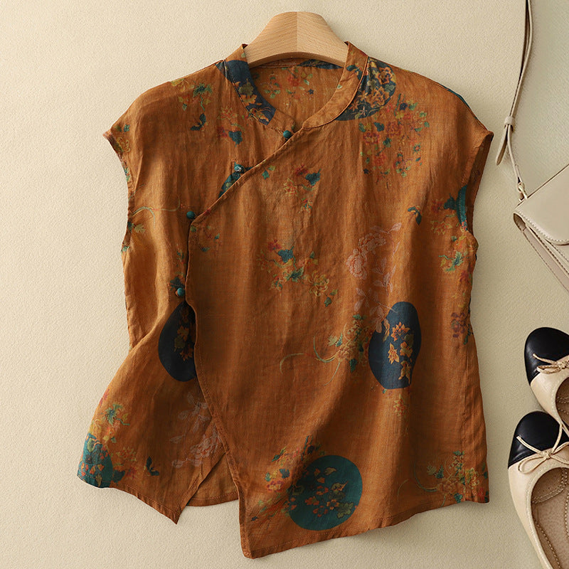 Amara Leinen Top