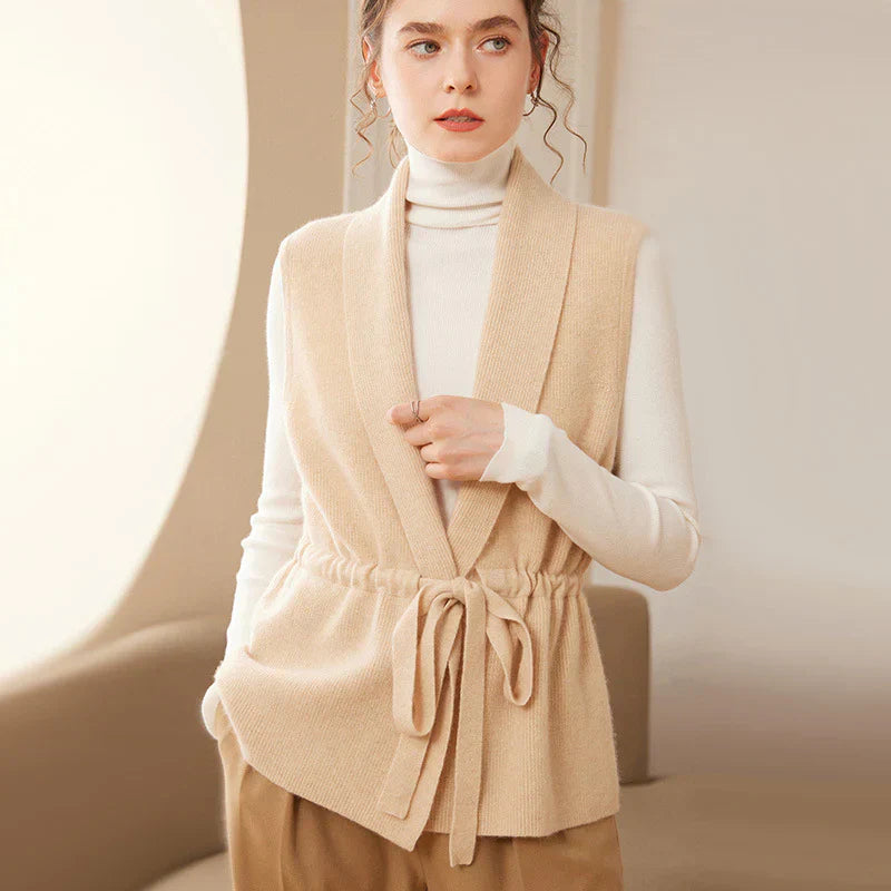 Calyra Weichs Cashmere Binder-Weste