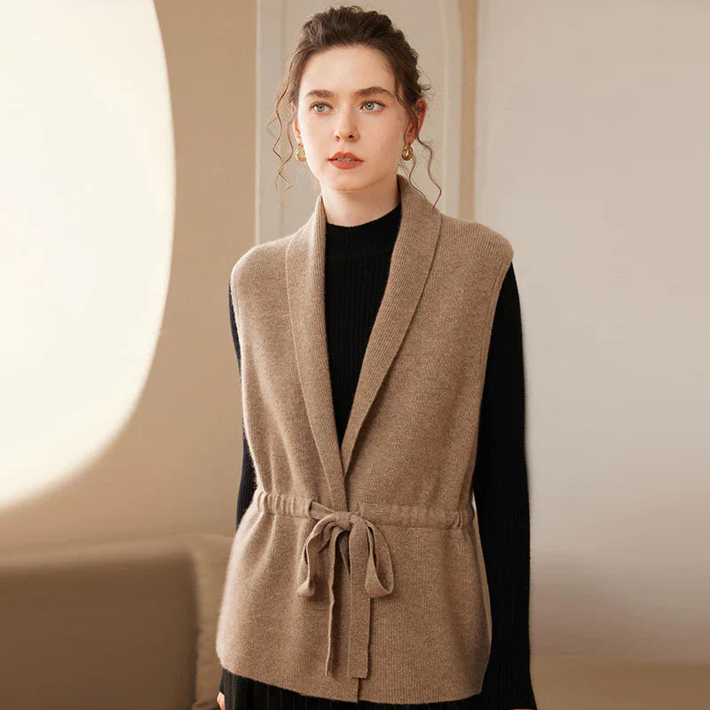 Calyra Weichs Cashmere Binder-Weste
