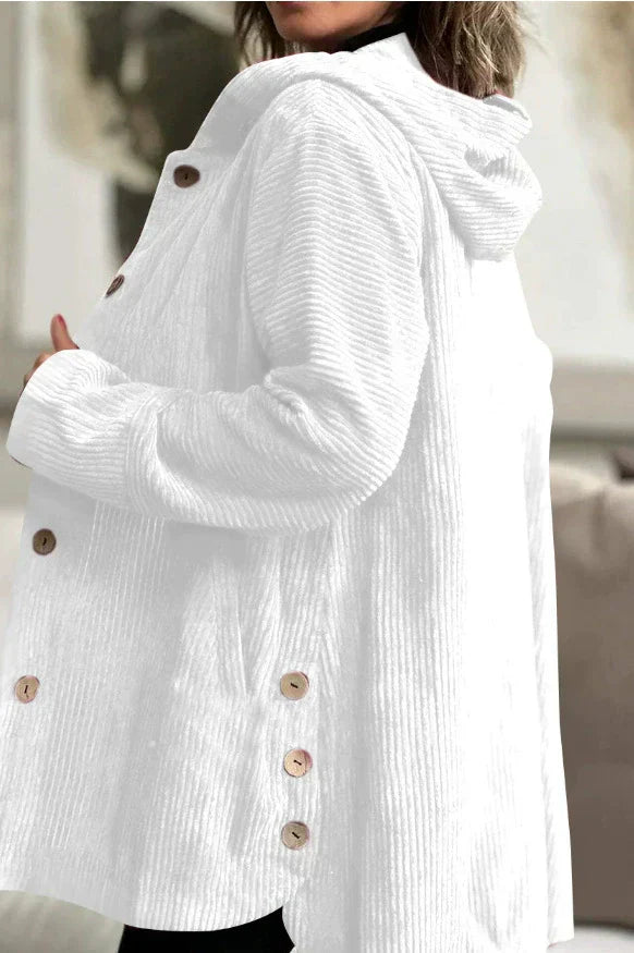 Cordelle - Gemütlichs Cord-Jacke mit Hüt
