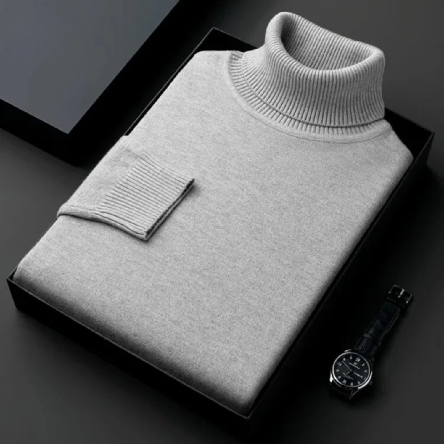 Aldren Genève™ | Luxuriöser Merino Rollkragenpullover für Männer