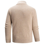 Apexium | Rippstrick Zip-Up Kragenpullover für Männer