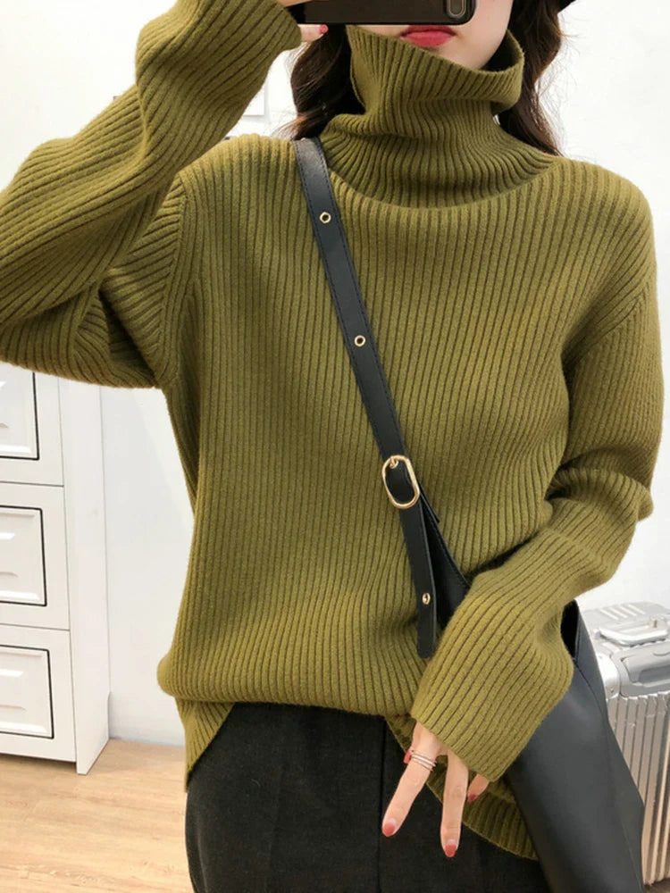 Maribelle | Kaschmir Rippen-Turtleneck