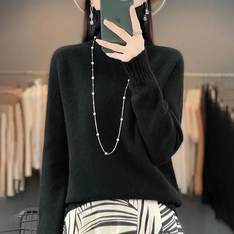 Seraphine | Kaschmir Klassisch Crew Pullover