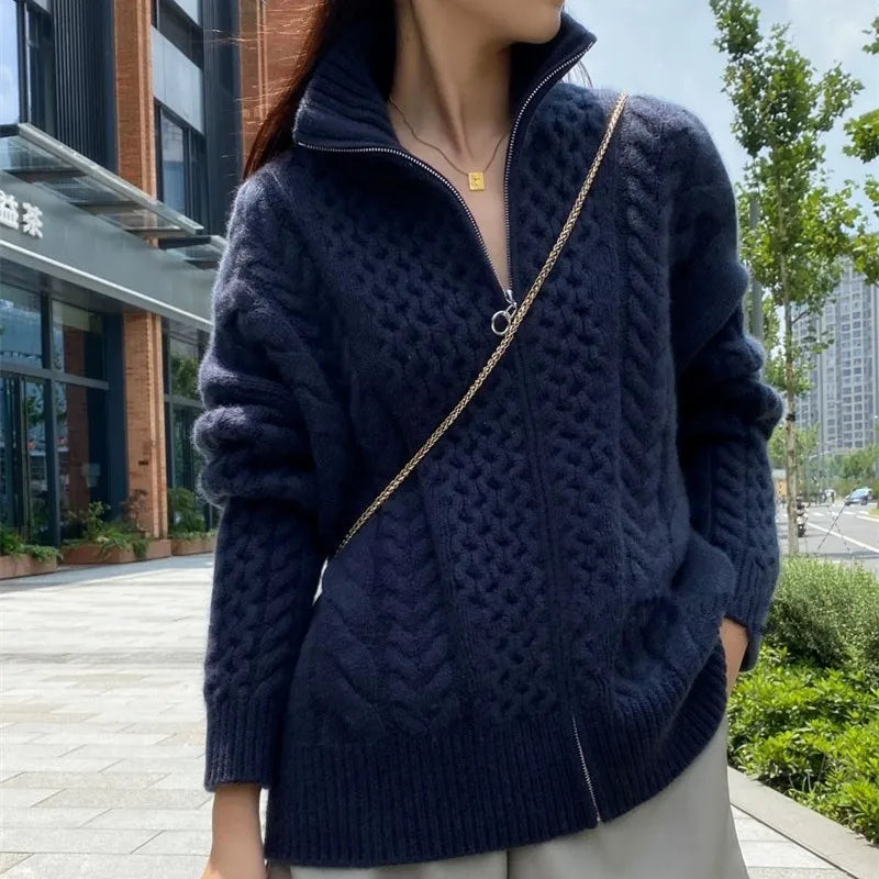 Elowen Cashmere Zip-Jacke