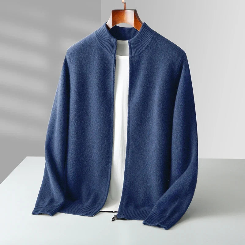 Eastbourne™ | Luxe Merino Zip Cardigan für Männer