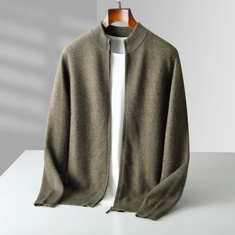 Eastbourne™ | Luxe Merino Zip Cardigan für Männer