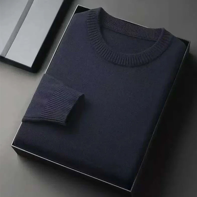 Haldenberg & Co.™ | Pure Kaschmir Rundhals-Pullover für Männer
