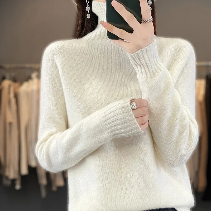 Seraphine | Kaschmir Klassisch Crew Pullover