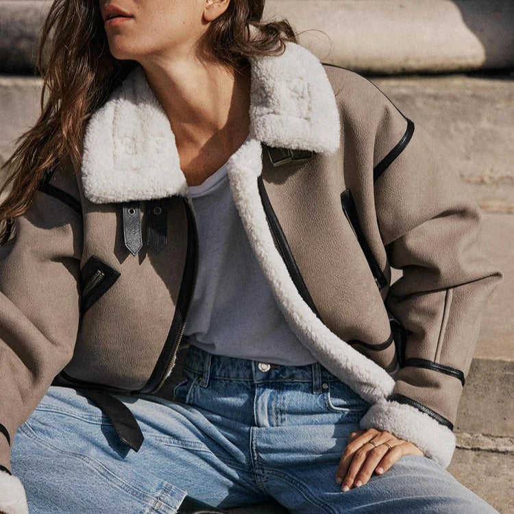 Elyra | Vielseitige khaki Jacke