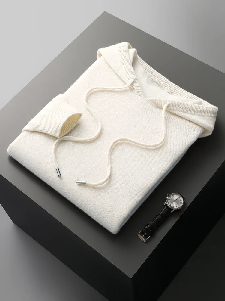 Montclair Row™ | Pure Kaschmir Strick Hoodie für Männer