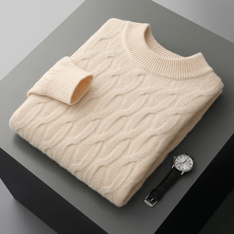 Valor Jacquard Kaschmir-Pullover