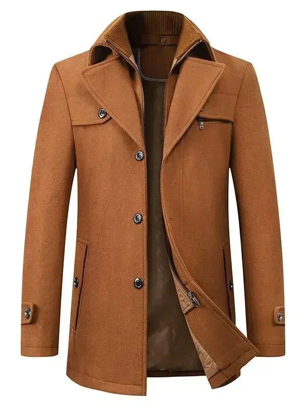 Fenwicke™ Wolle-Mischung Übermantel