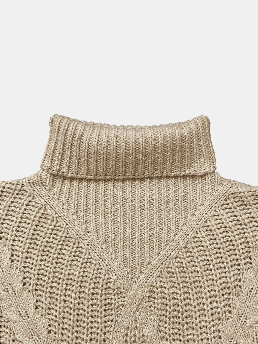 Gwenora London | Texturiert Kaschmir Rollkragenpullover