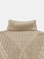 Gwenora London | Texturiert Kaschmir Rollkragenpullover