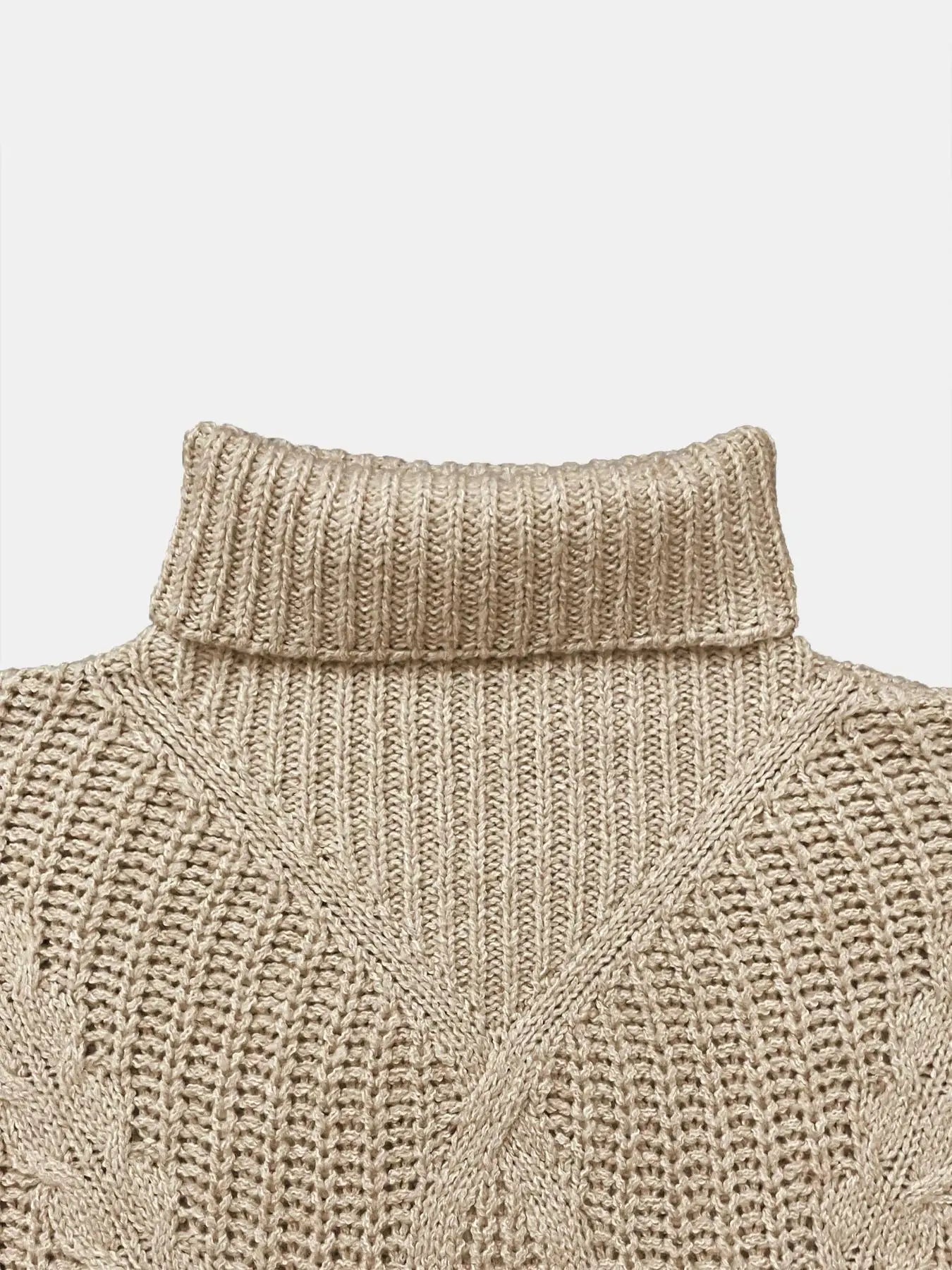 Gwenora London | Texturiert Kaschmir Rollkragenpullover