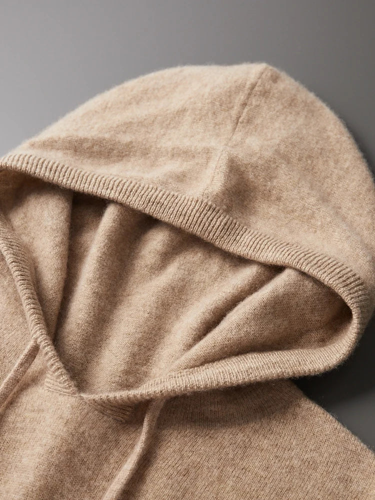 Montclair Row™ | Pure Kaschmir Strick Hoodie für Männer