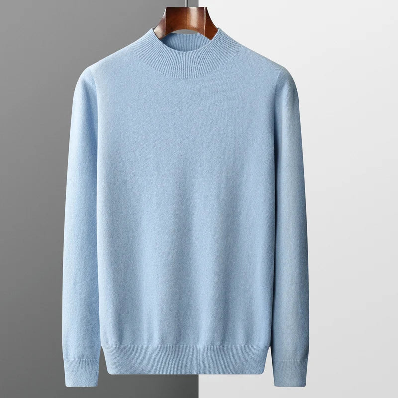 Verto | Pure Cashmere Mock Neck Pullover für Männer