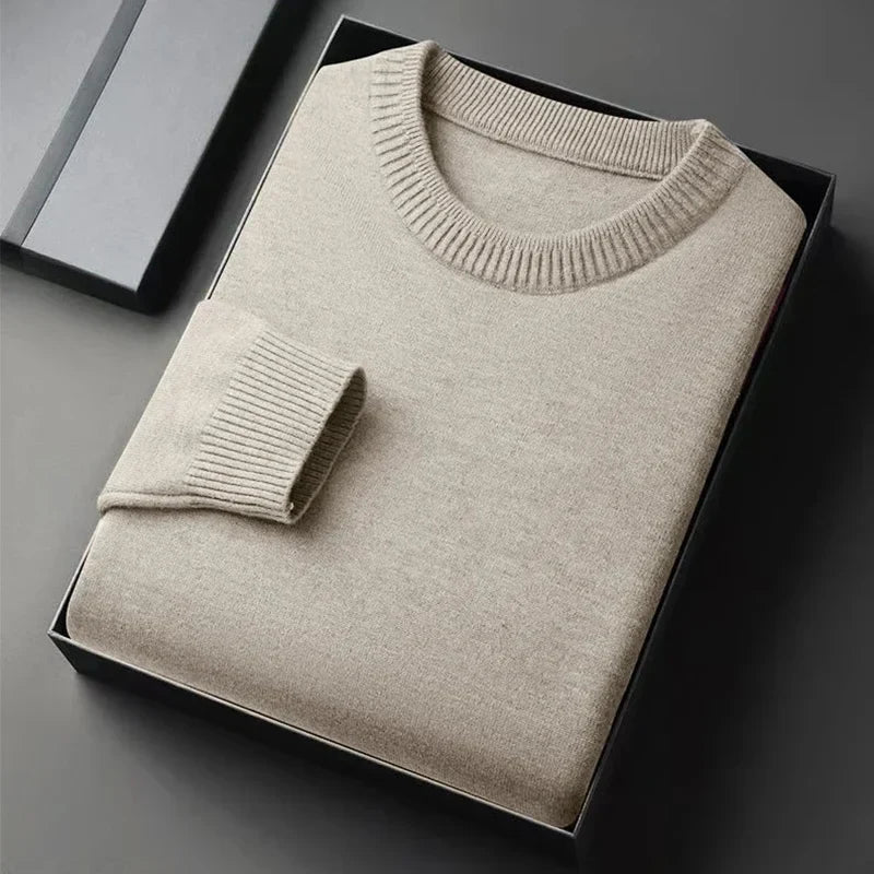 Haldenberg & Co.™ | Pure Kaschmir Rundhals-Pullover für Männer