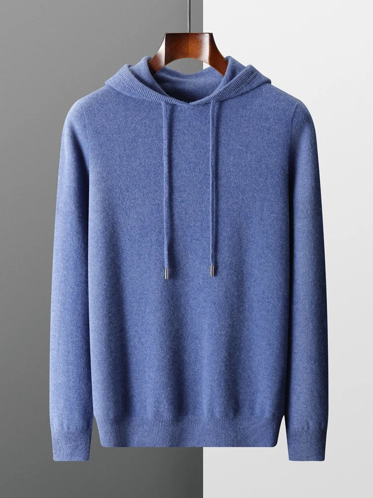 Montclair Row™ | Pure Kaschmir Strick Hoodie für Männer