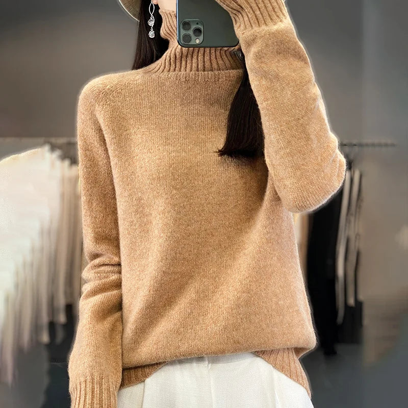 Seraphine | Kaschmir Klassisch Crew Pullover