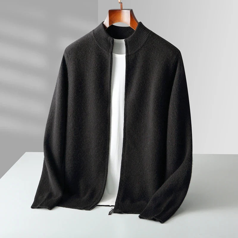 Eastbourne™ | Luxe Merino Zip Cardigan für Männer
