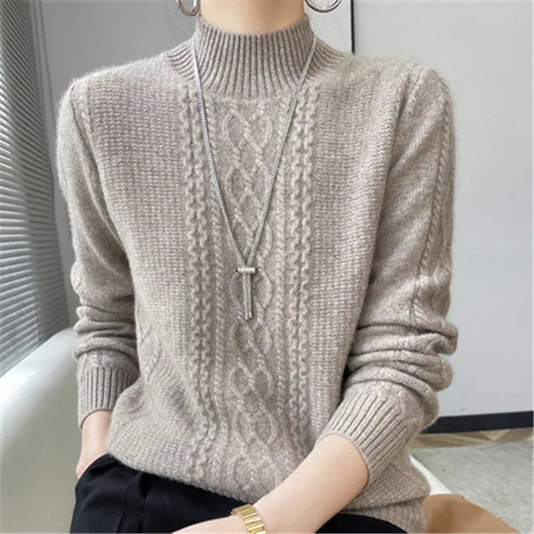 Aria | Kaschmir Zopfmuster Pullover