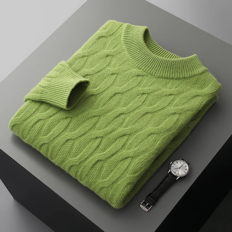 Valor Jacquard Kaschmir-Pullover