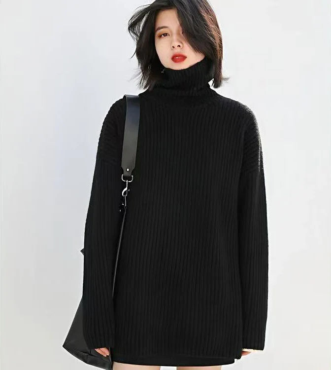 Althea | Kaschmir Oversized Ripp-Turtleneck