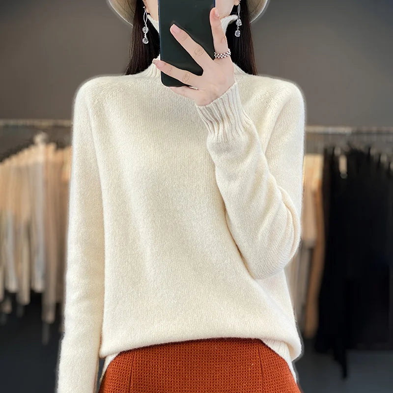 Seraphine | Kaschmir Klassisch Crew Pullover