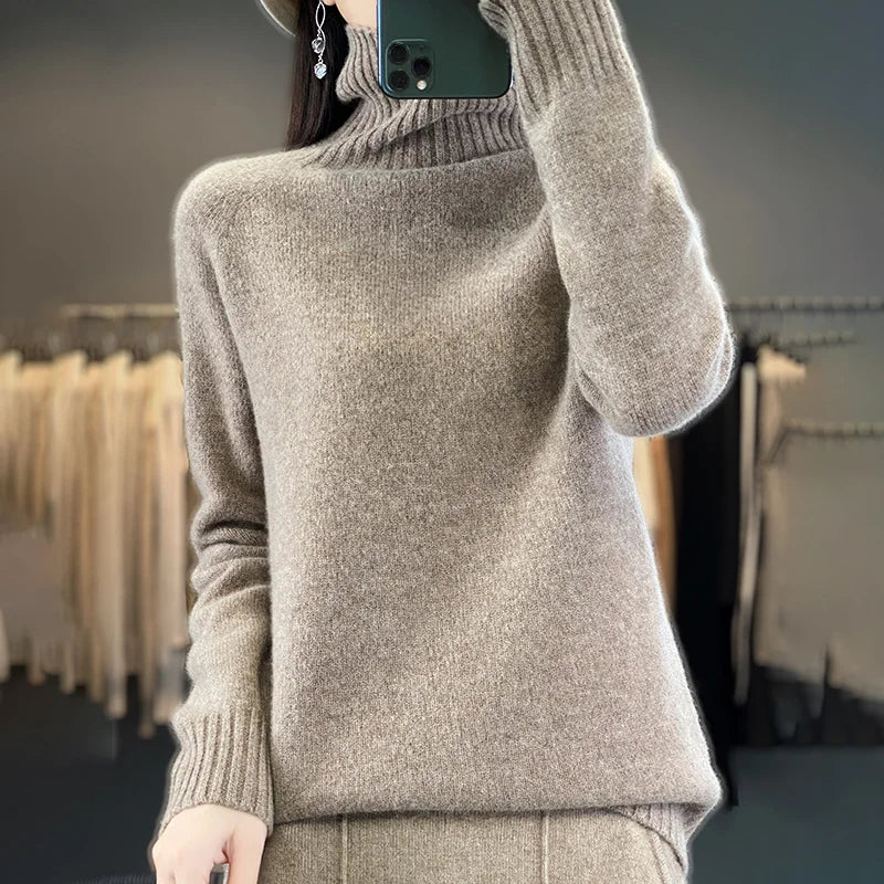 Seraphine | Kaschmir Klassisch Crew Pullover