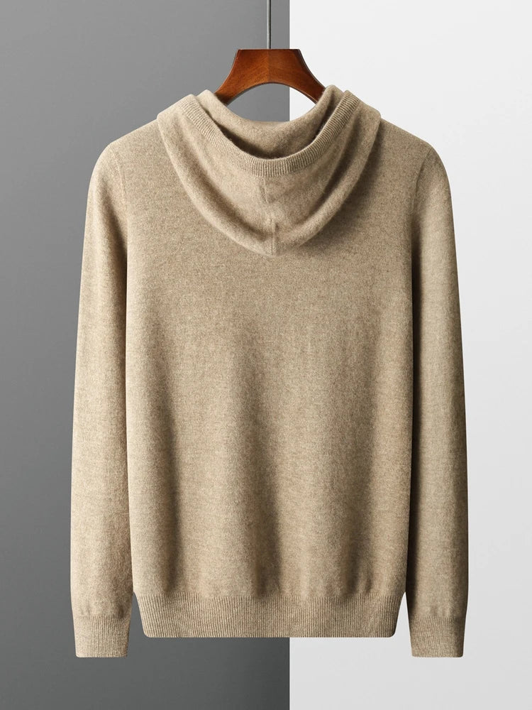 Montclair Row™ | Pure Kaschmir Strick Hoodie für Männer