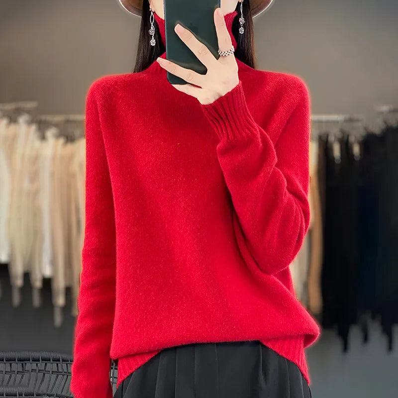 Seraphine | Kaschmir Klassisch Crew Pullover