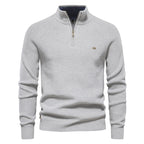 Rheinford & Co.™ | Luxus Wolle Halb-Zip Pullover für Männer