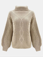 Gwenora London | Texturiert Kaschmir Rollkragenpullover