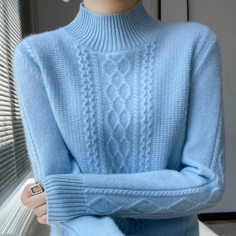 Aria | Kaschmir Zopfmuster Pullover