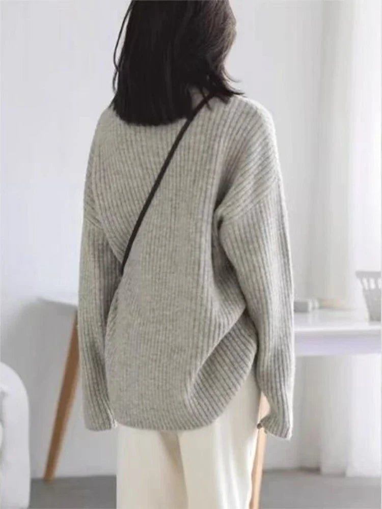 Althea | Kaschmir Oversized Ripp-Turtleneck