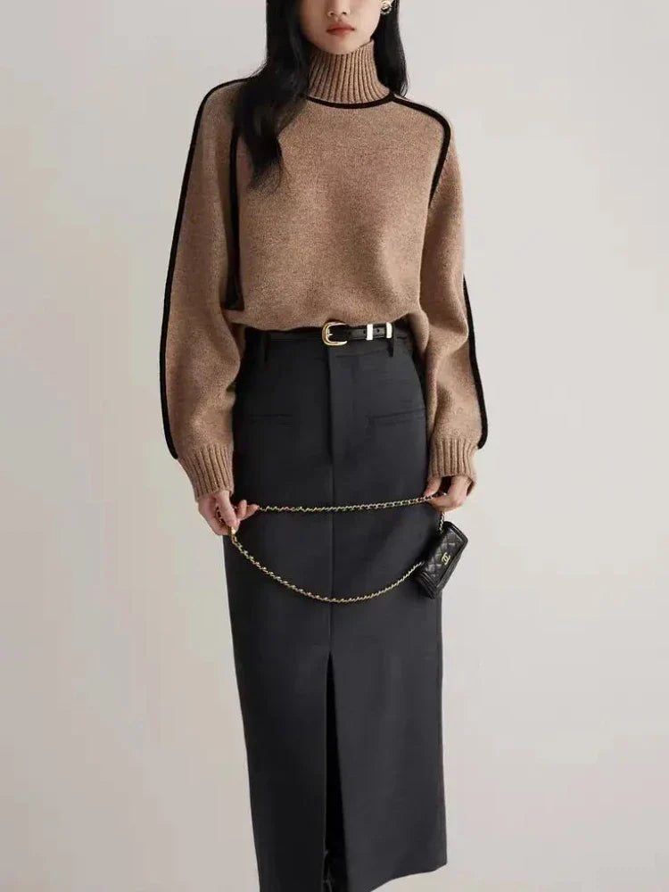 Noëlla | Signature Kaschmir-Kontrast pullover