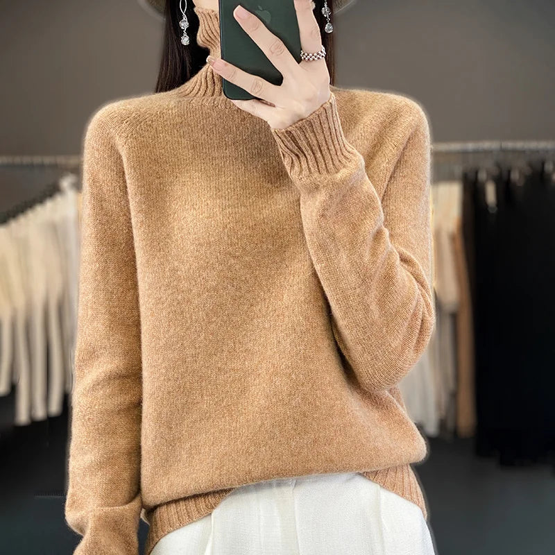 Seraphine | Kaschmir Klassisch Crew Pullover