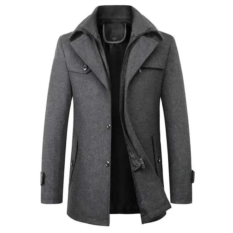 Fenwicke™ Wolle-Mischung Übermantel