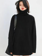Althea | Kaschmir Oversized Ripp-Turtleneck
